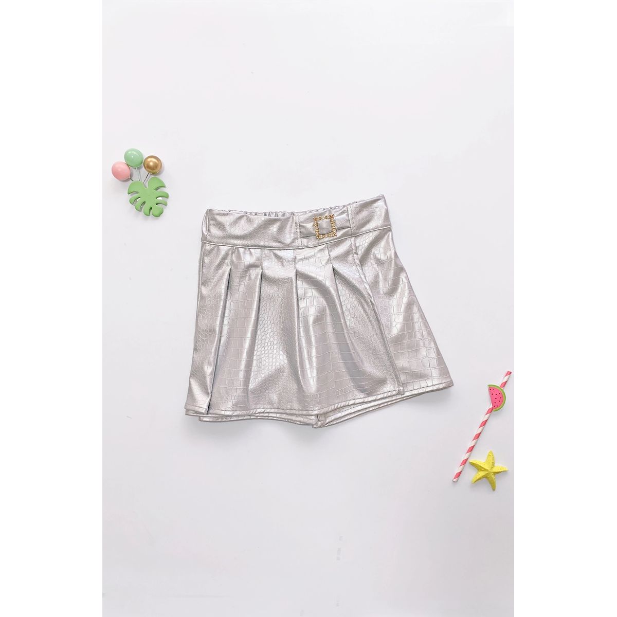 KIDS MASHMELO - Falda Short con Tableros en Tapa para Niña - Kids Mashmelo