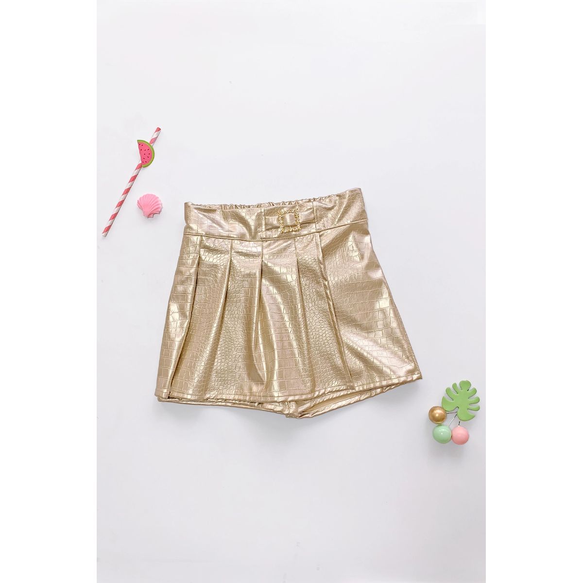 KIDS MASHMELO - Falda Short con Tableros en Tapa para Niña - Kids Mashmelo