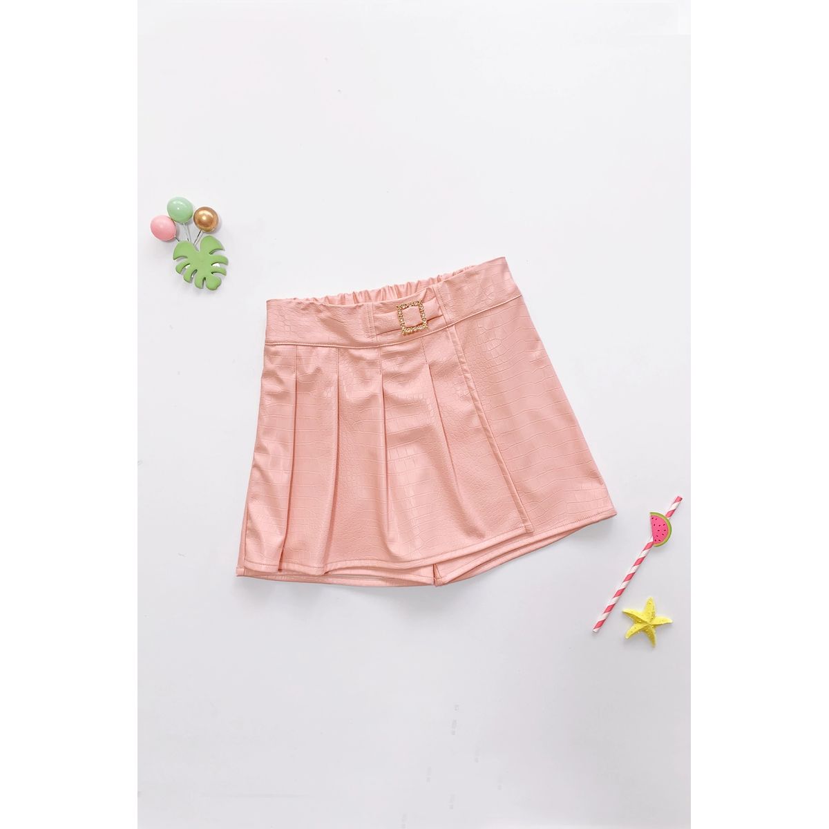 KIDS MASHMELO - Falda Short con Tableros en Tapa para Niña - Kids Mashmelo