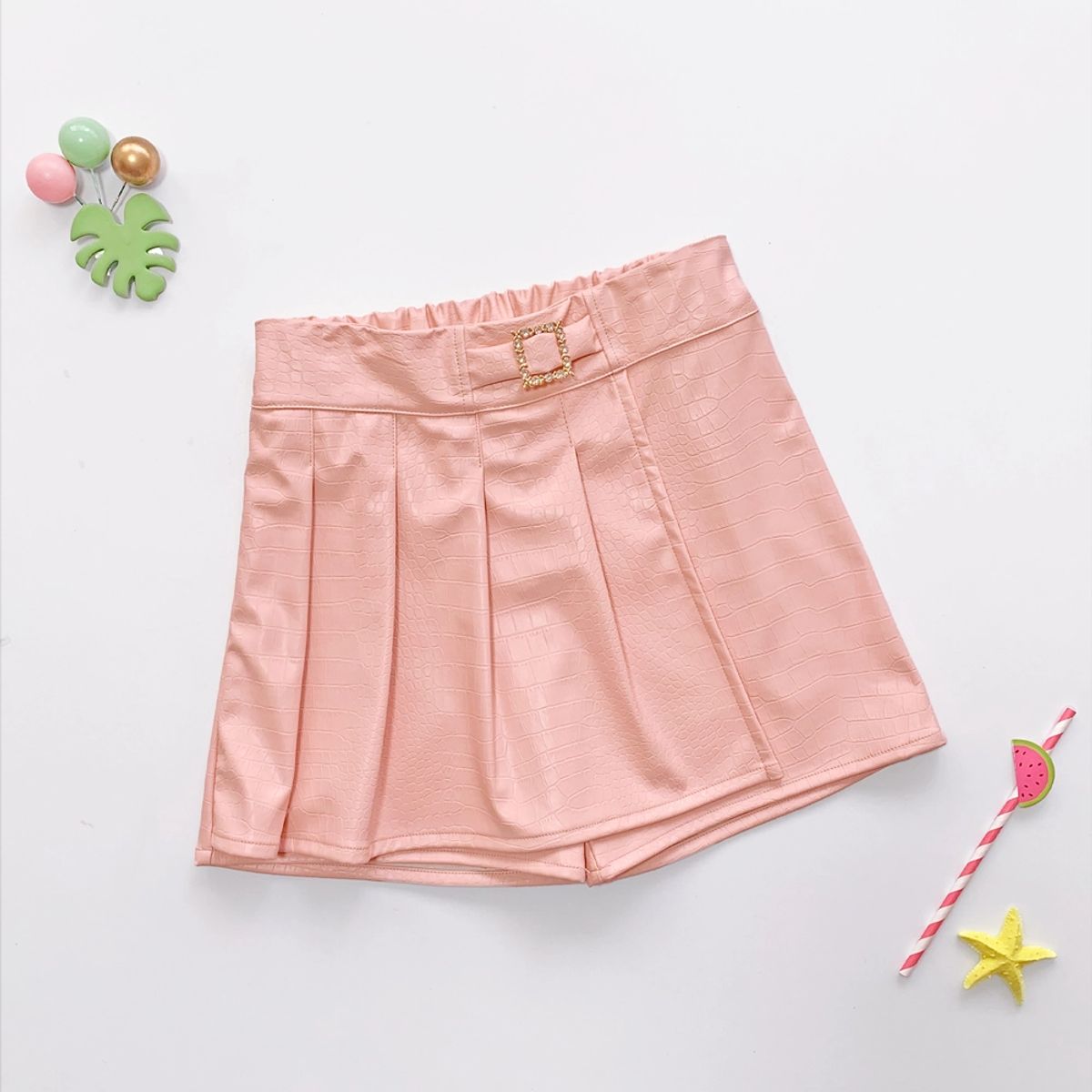 KIDS MASHMELO - Falda Short con Tableros en Tapa para Niña - Kids Mashmelo