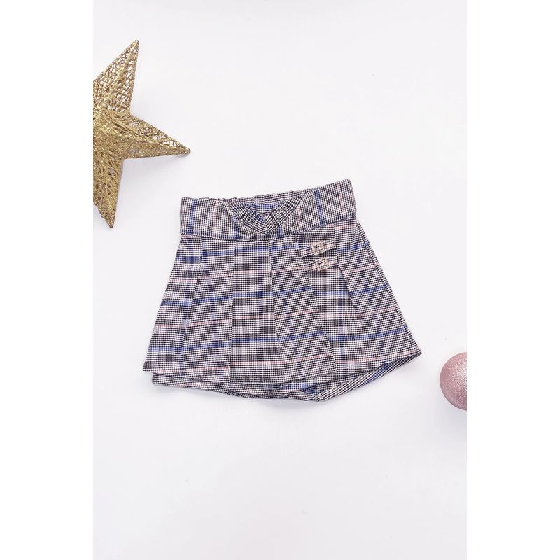 KIDS MASHMELO - Falda Short a Cuadros para Niña - Kids Mashmelo