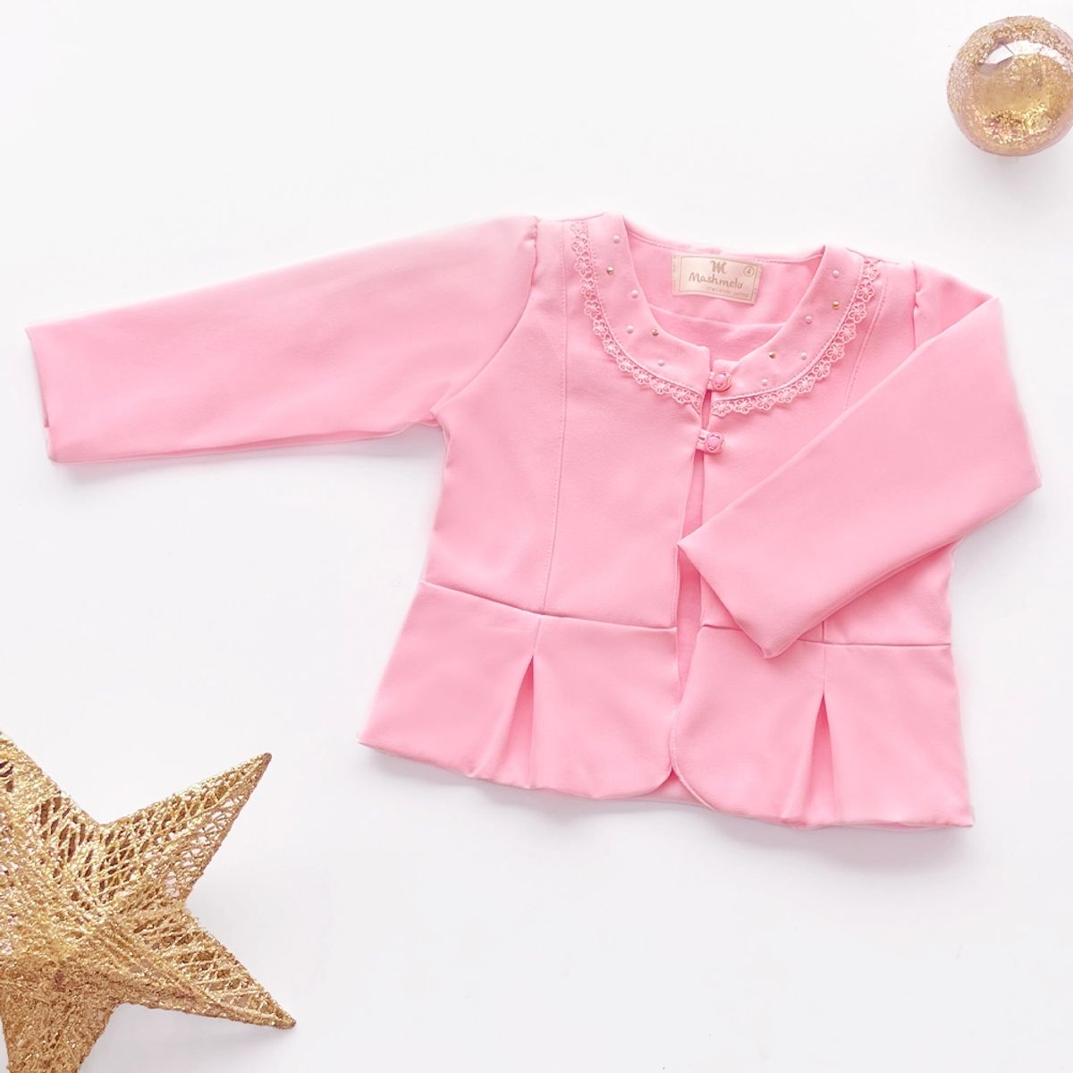 KIDS MASHMELO - Blazer para Niña de Catania con Cuello - Kids Mahmelo