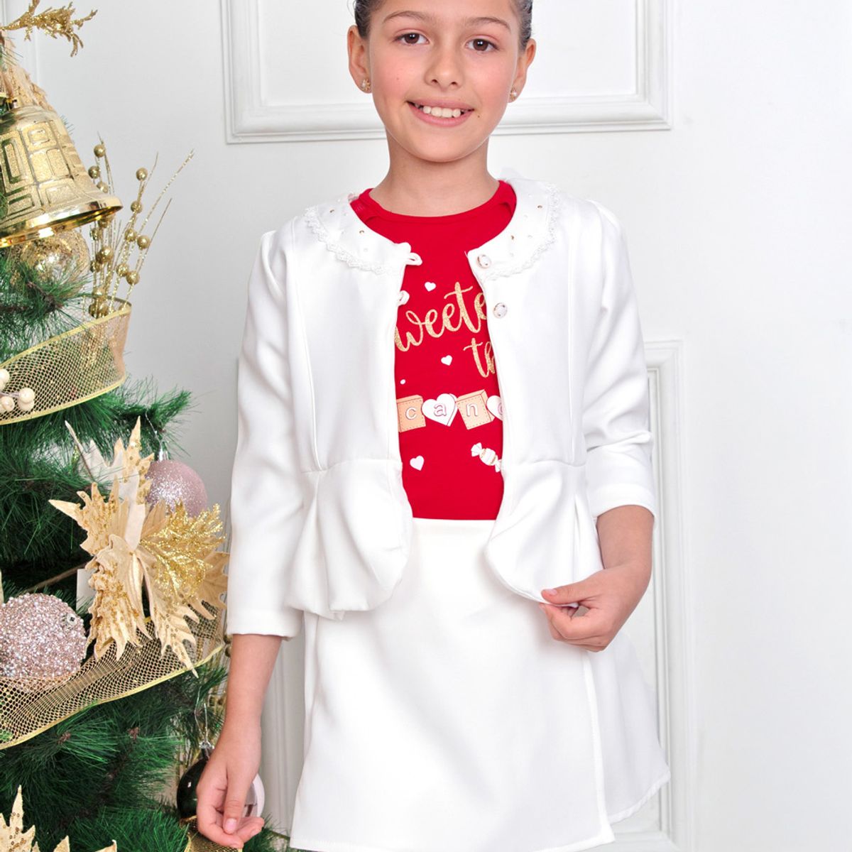 KIDS MASHMELO - Blazer para Niña de Catania con Cuello - Kids Mahmelo