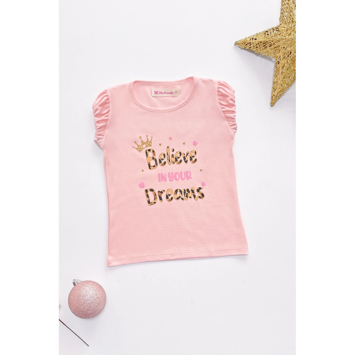 KIDS MASHMELO - Polo con Manga Fruncida para Niña - Kids Mashmelo
