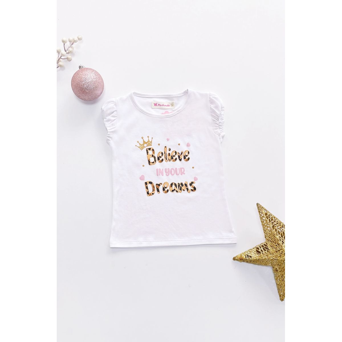 KIDS MASHMELO - Polo con Manga Fruncida para Niña - Kids Mashmelo