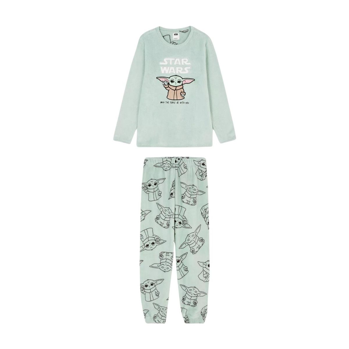 STAR WARS - Pijama Polar Baby Yoda Star Wars - 2 piezas