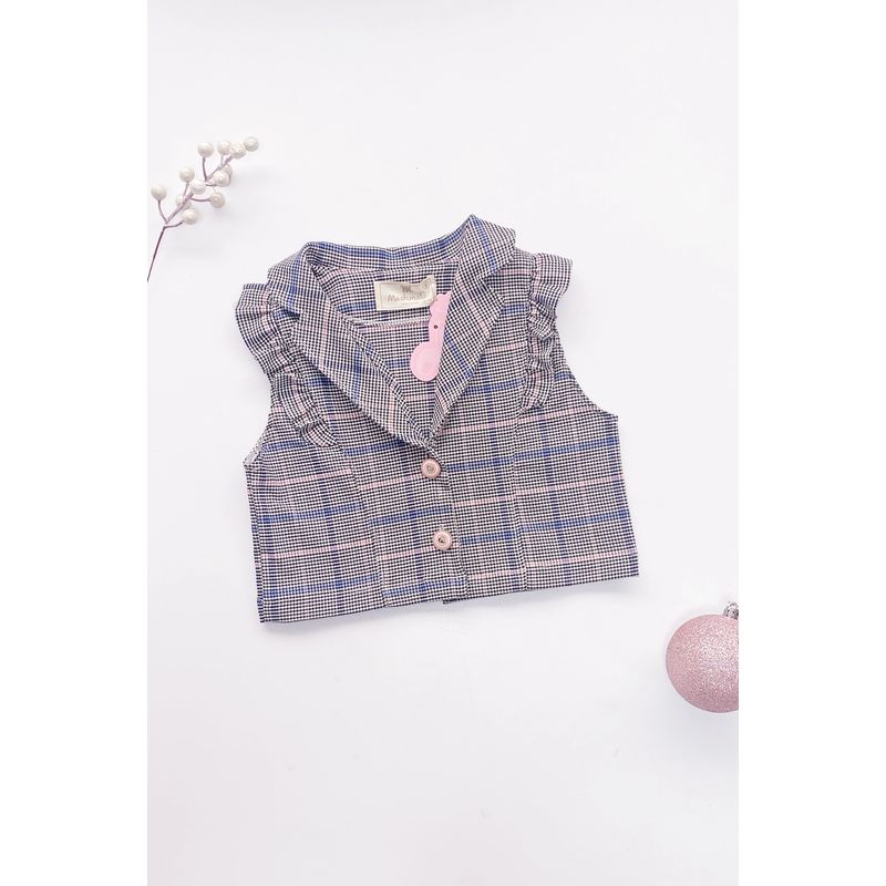 KIDS MASHMELO - Chaleco de Cuadros para niña - Kids Mashmelo