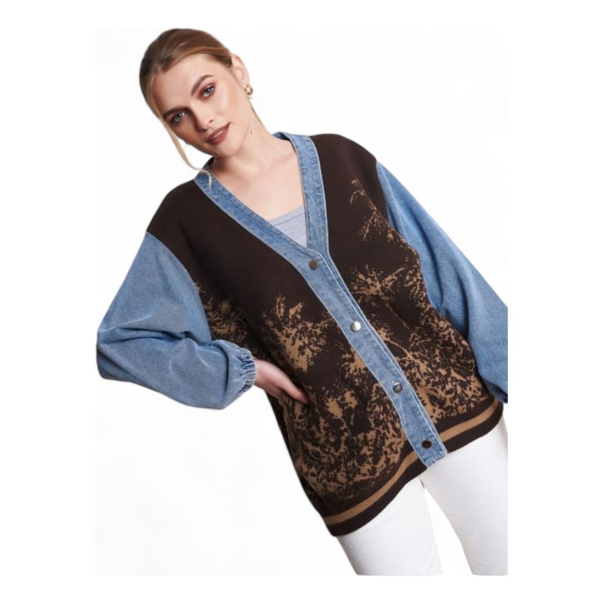 GENERICO - Casaca Mujer Jean Importado Ev-85 Color Marron