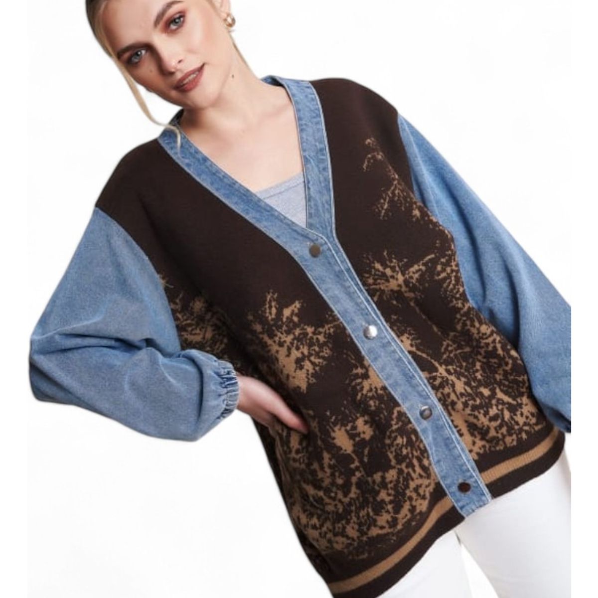 GENERICO - Casaca Mujer Jean Importado Ev-85 Color Marron