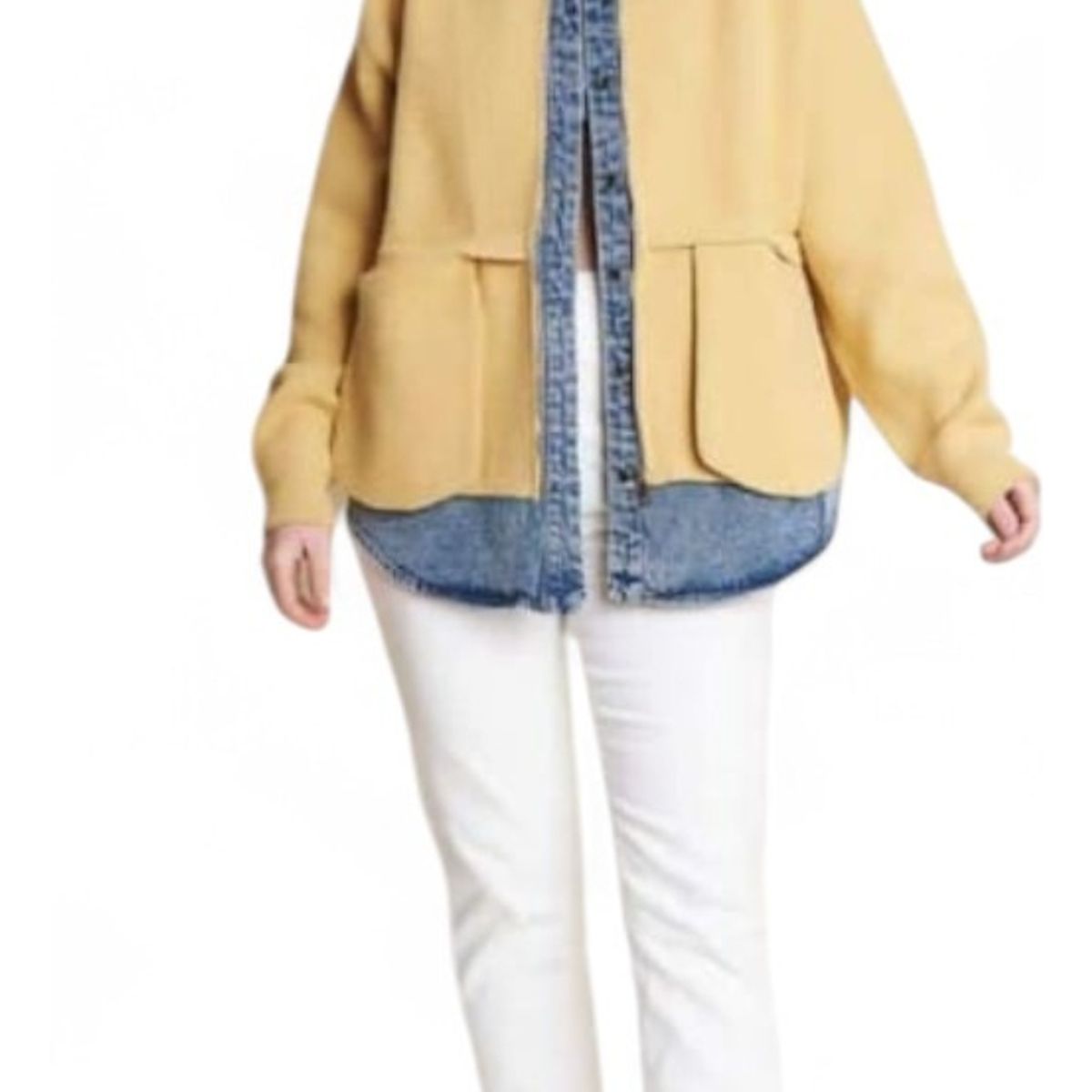 GENERICO - Casaca Mujer Jean Importado Ev-85 Color Amarillo