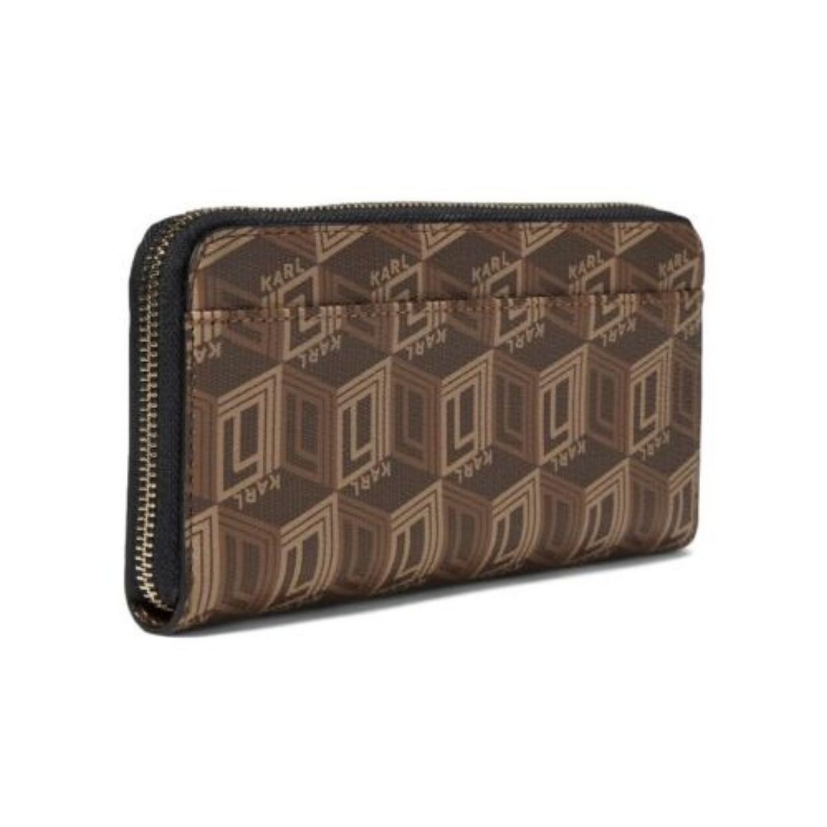 GENERICO - Billetera para mujer con cierre Karl Lagerfeld - Marron