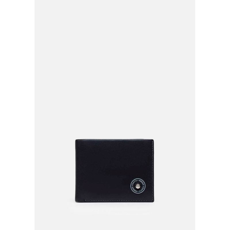 RENZO COSTA - BILLETERA BLACK LUX CON SENCILLERA