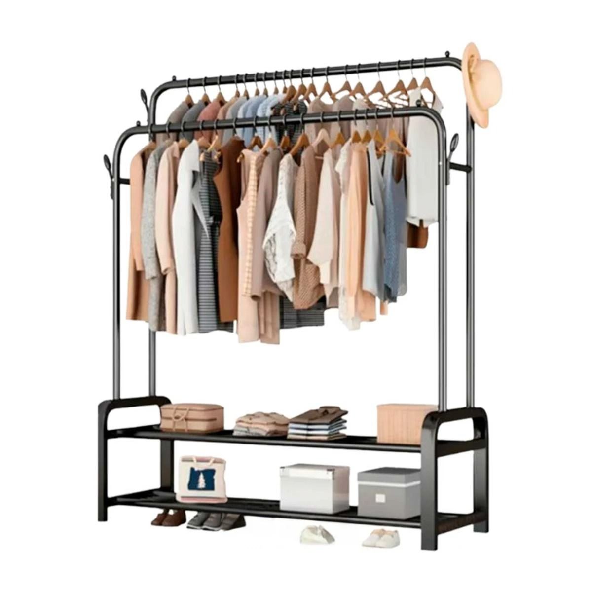 RYBIU IMPORT - Estante Colgador para Ordenar 40kg Negro Y+Papel de Regalo