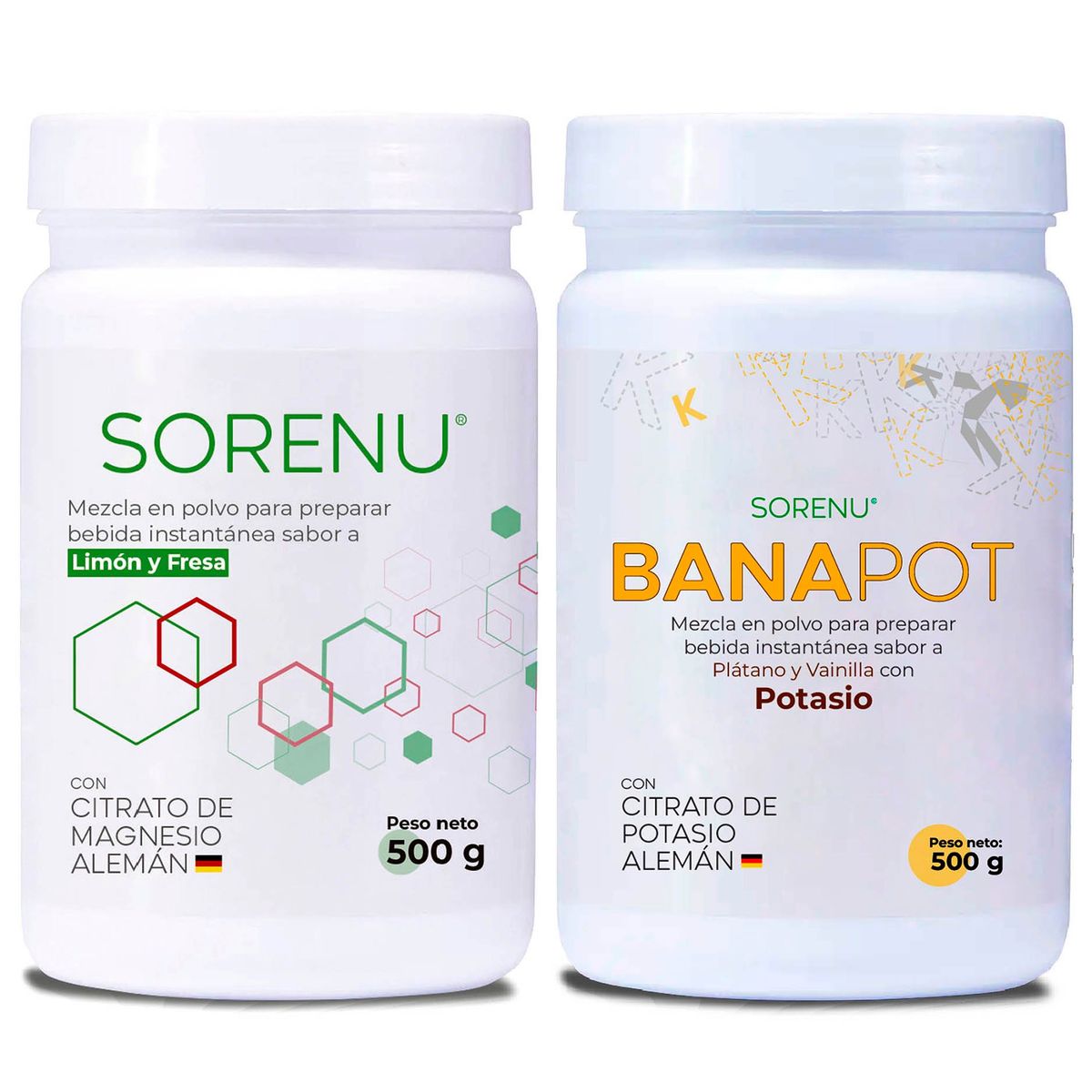 SORENU - SUPLEMENTO DUO DINAMICO MAGNESIO Y POTASIO 500GR