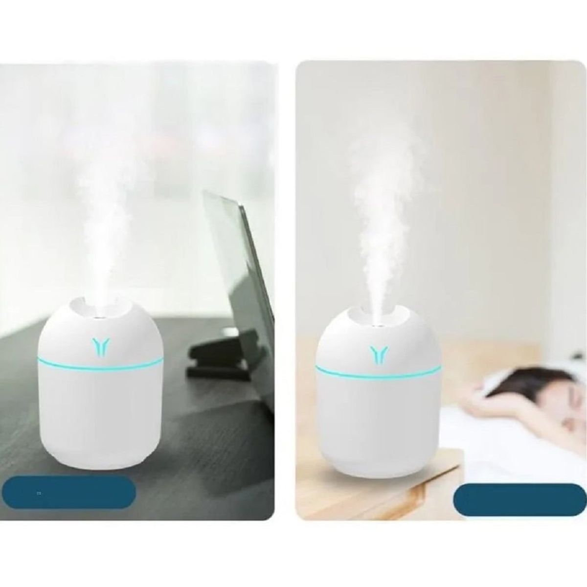 GENERICO - Humidificador de Aire Mini USB Hogar Auto Aromaterapia Luces Genieka