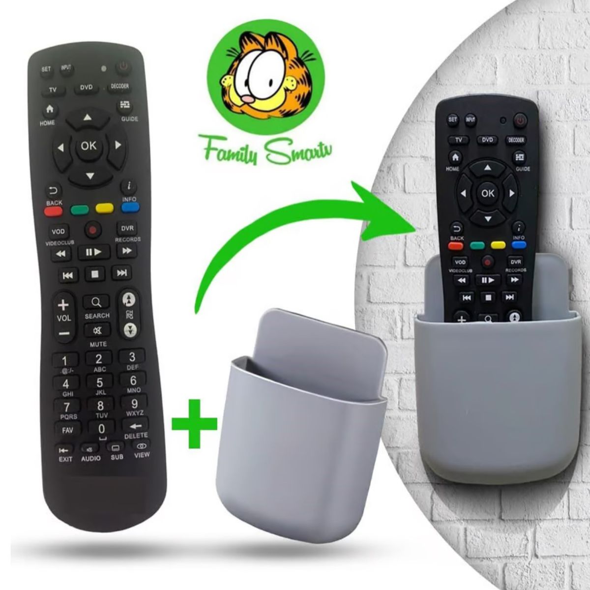 MOVISTAR - Control Movistar para Decodificador  Soporte de pared multifunciona