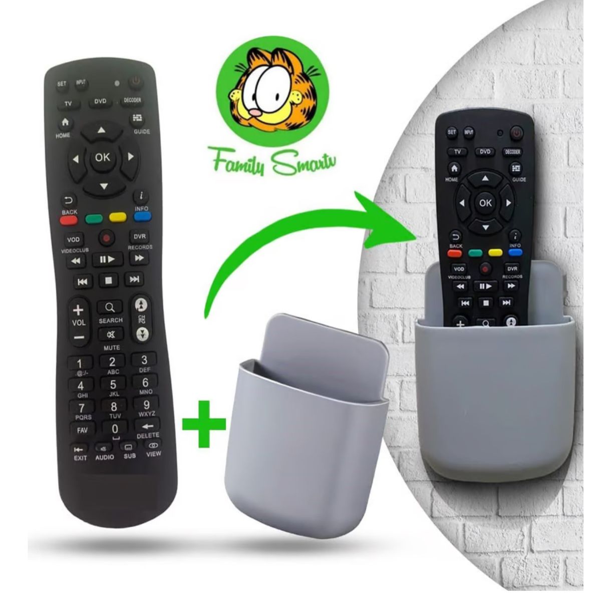 MOVISTAR - Control Movistar para Decodificador  Soporte de pared multifunciona