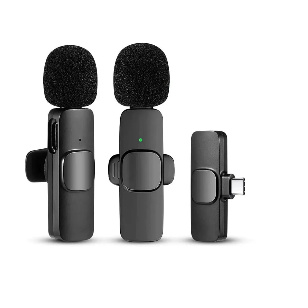 GENERICO - Micrófono Solapero Inalámbrico K9 Compatible  Android 2 MIC