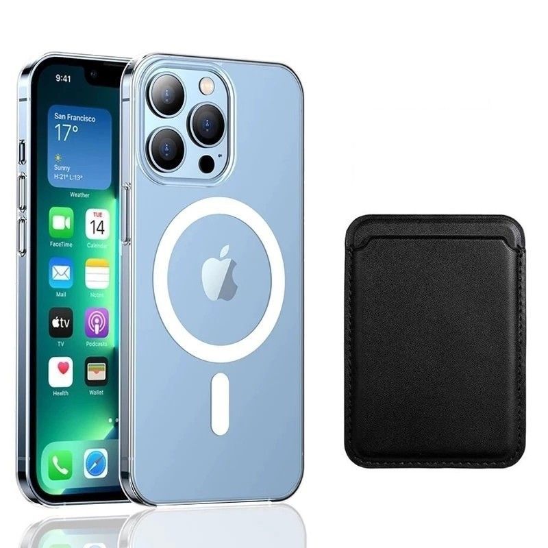 OEM - Carcasa para iPhone 14 Protector Mag Safe Wallet