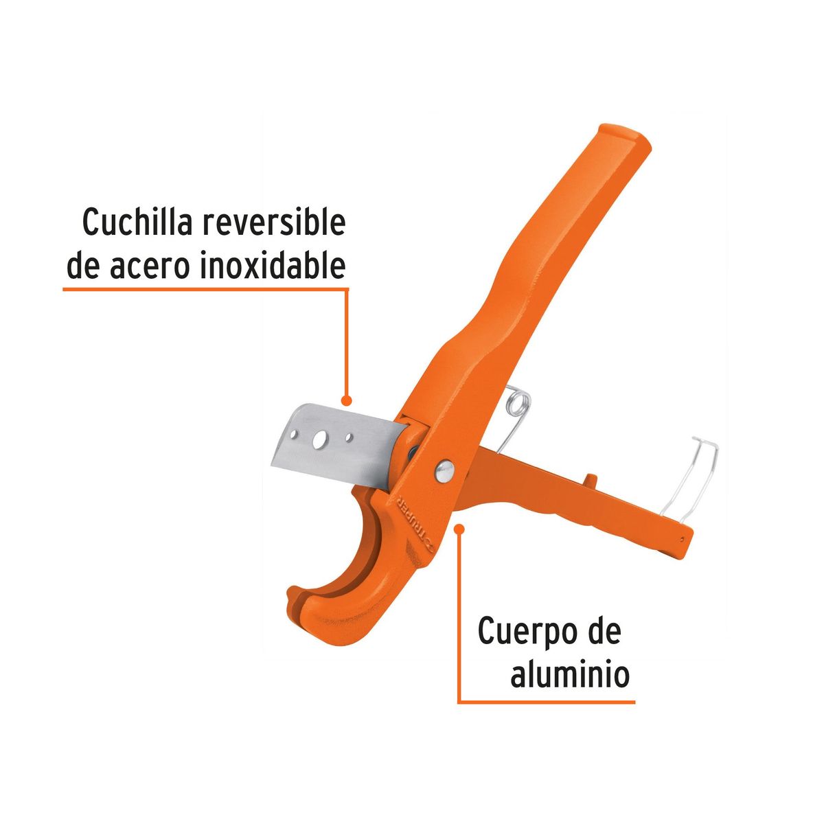 TRUPER - Cortador 3/4" (19 mm) para Tubo Plástico PVC 12857 Truper
