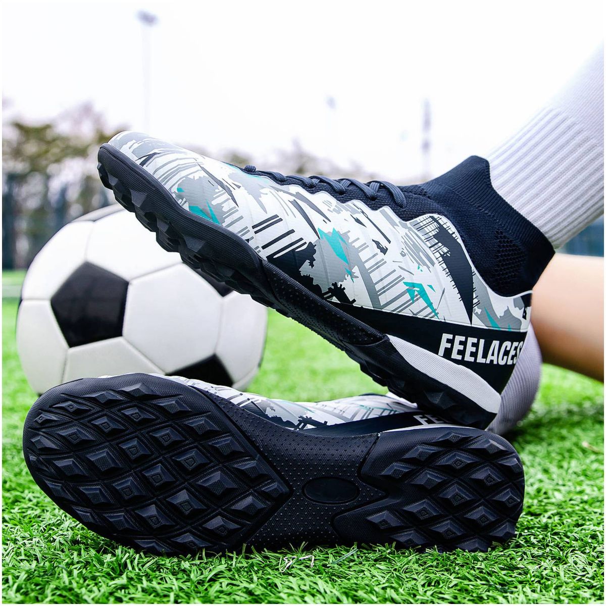 CURMOON - Zapatillas Fútbol Escolar Unisex Curmoon - Regalo