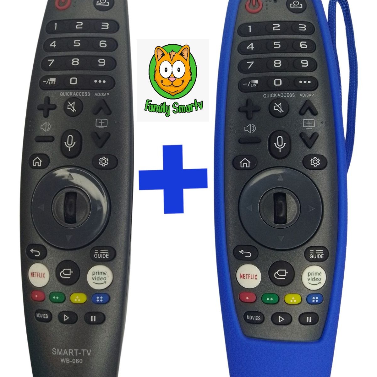 GENERICO - Control Magic Universal para Tv BGH Webos + Funda Azul