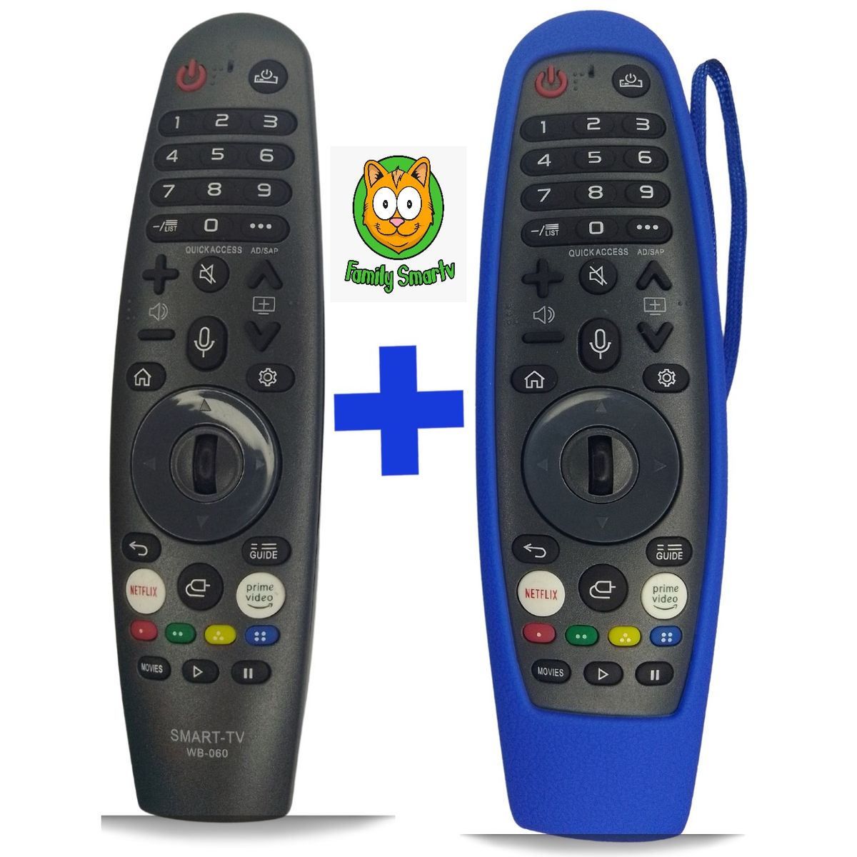 GENERICO - Control Magic Universal para Tv BGH Webos + Funda Azul