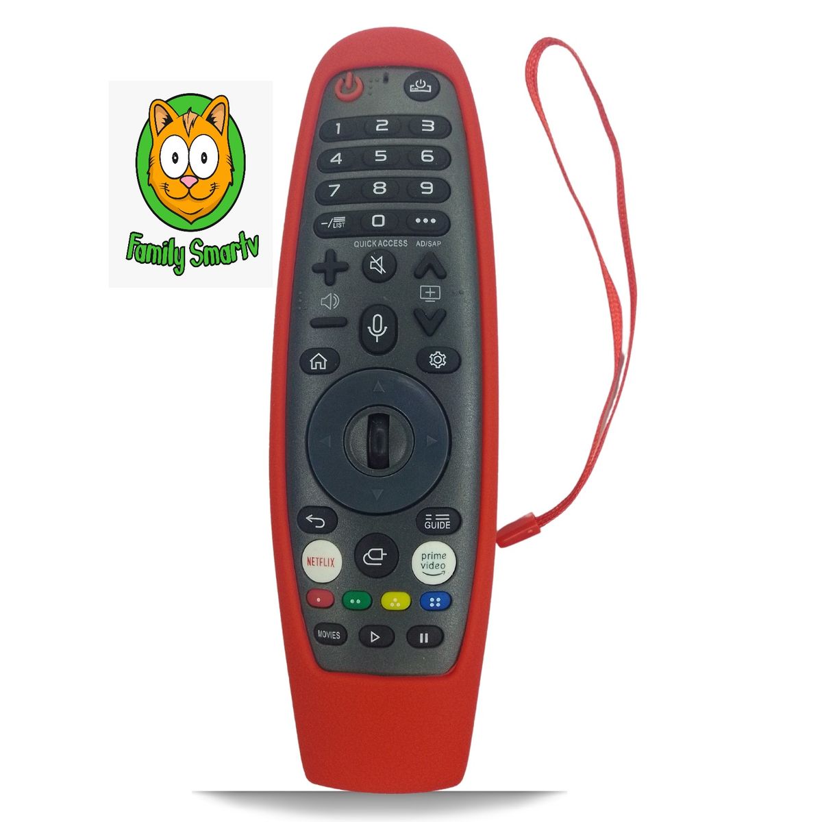 SIKAI - Funda para Control Magic Universal para Tv BGH Webos  Rojo