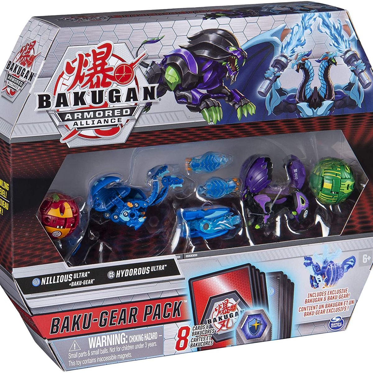 SPIN MASTER - Bakugan Baku-Gear Nillious Ultra Baku-Gear & Hydorous Ultra