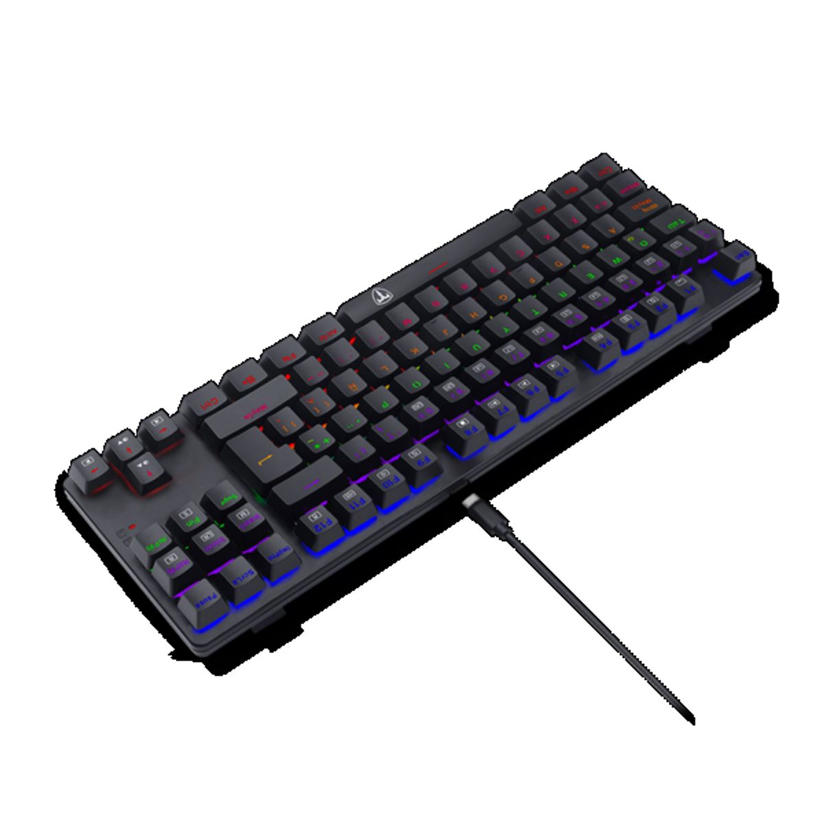 T-DAGGER - Teclado Mecanico T-Dagger Bora Rainbow T-TGK313-RD Español Red Switch