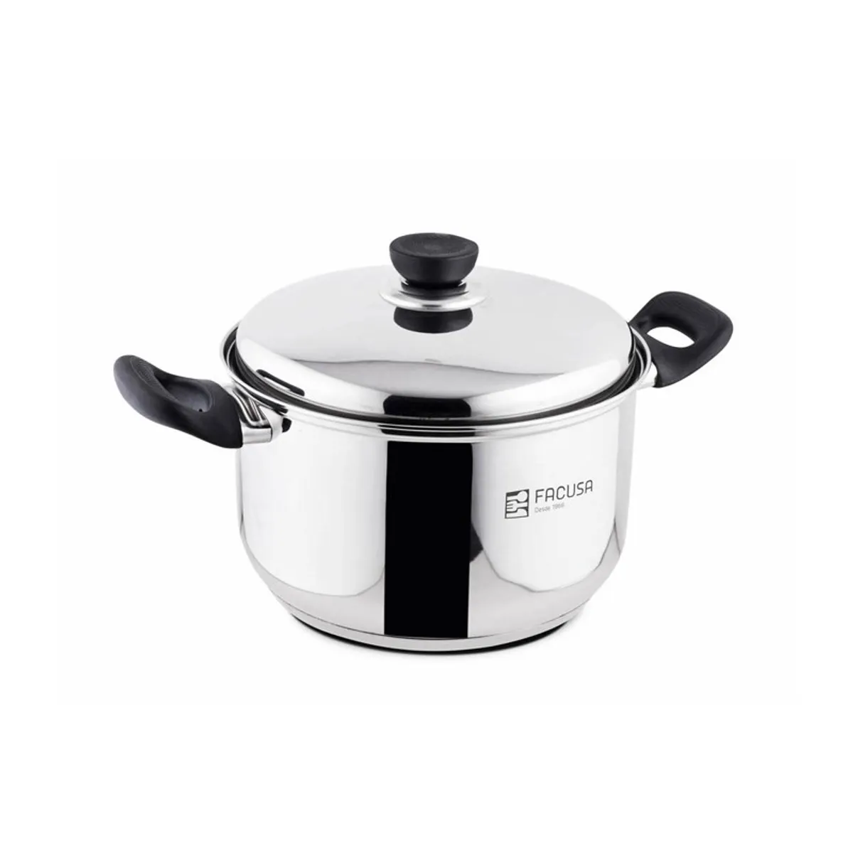 FACUSA - Juego de Ollas 4 piezas Acero Inoxidable Facusa