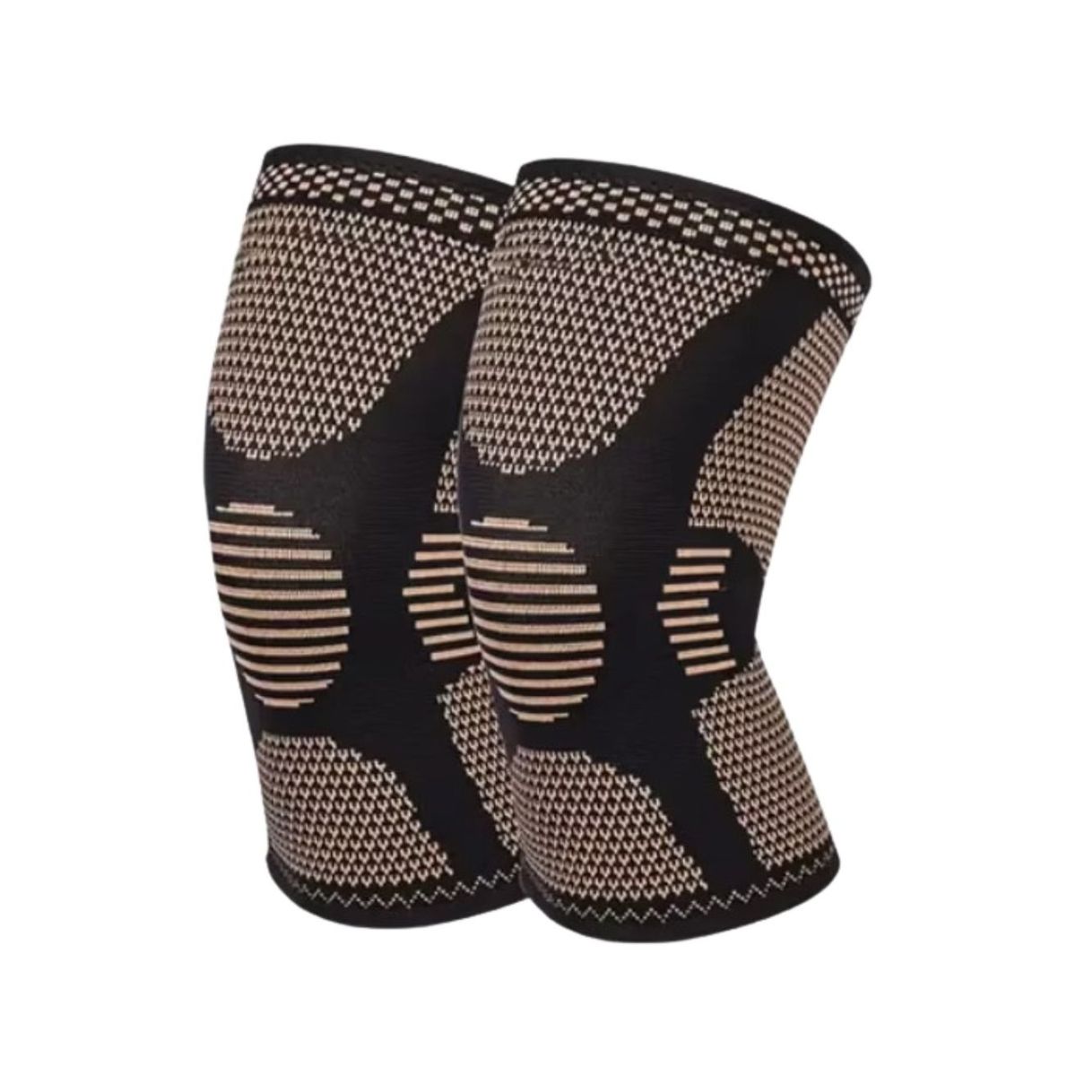 GENERICO - Rodillera con Fibra Cobre  Unisex  Talla L - par