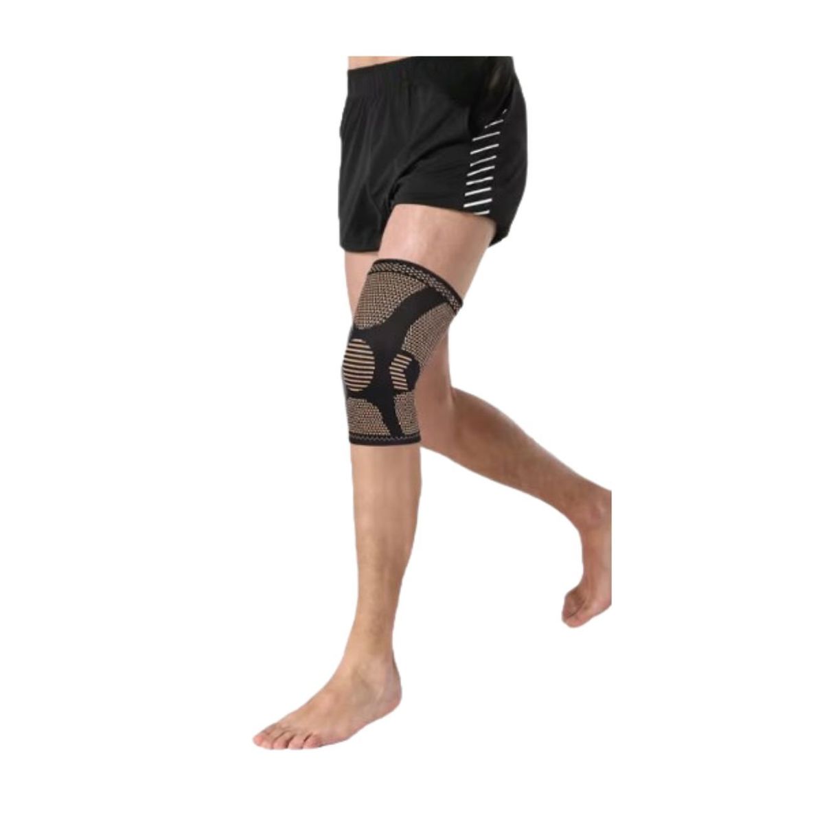 GENERICO - Rodillera con Fibra Cobre  Unisex  Talla L - par