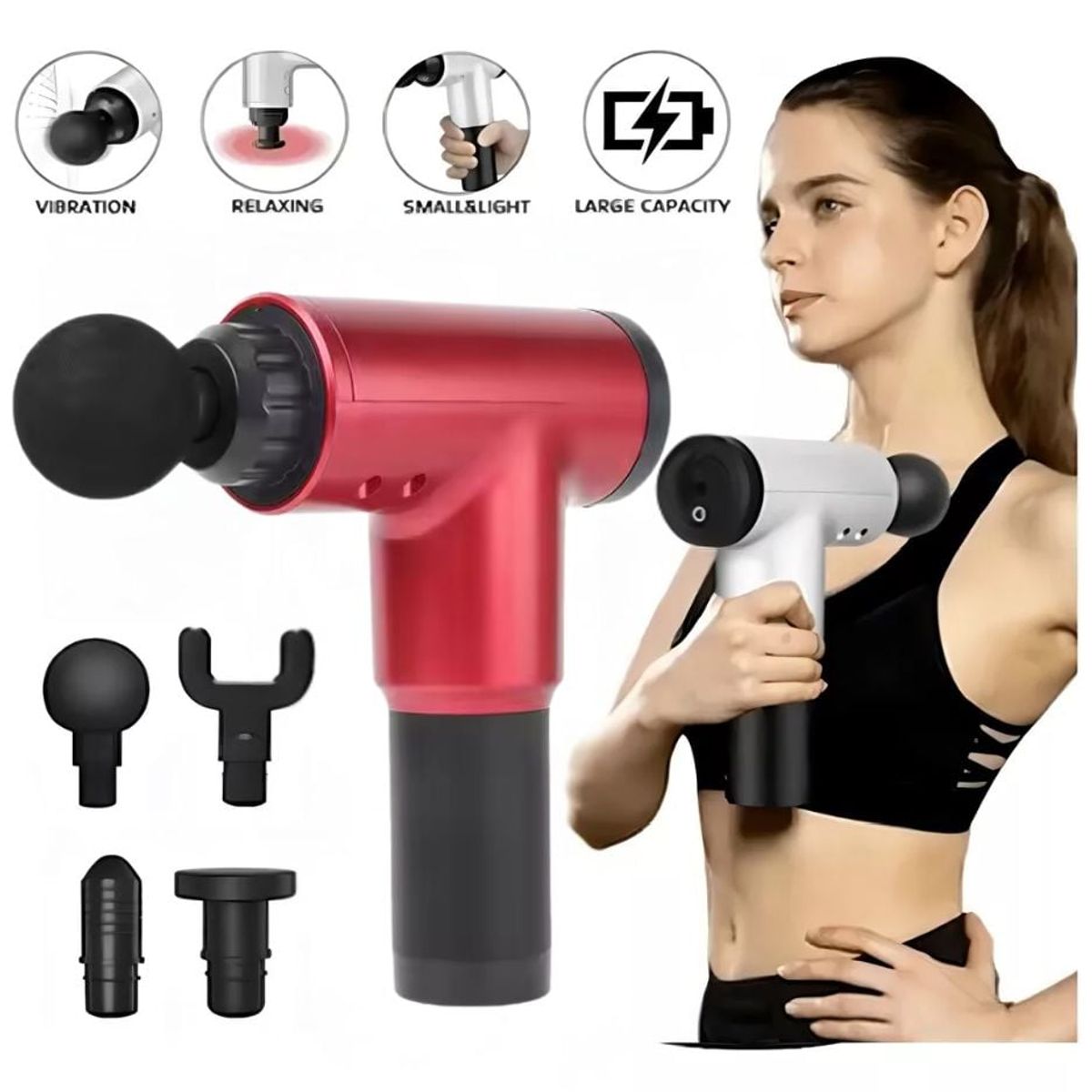 OEM - Masajeador Muscular Pistola Masaje 6 velocidades