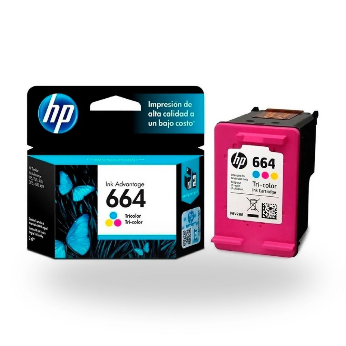 HP - CARTUCHO DE TINTA HP 664 TRICOLOR (F6V28AL) ORIGINAL