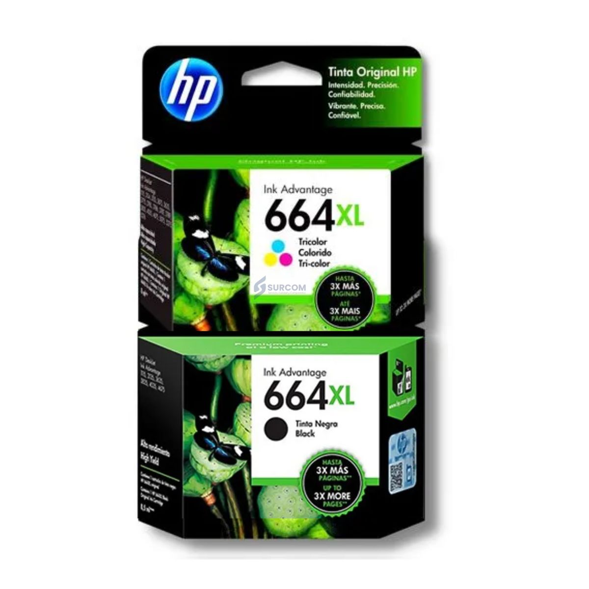 HP - Kit Tinta HP 664XL Negro Tricolor