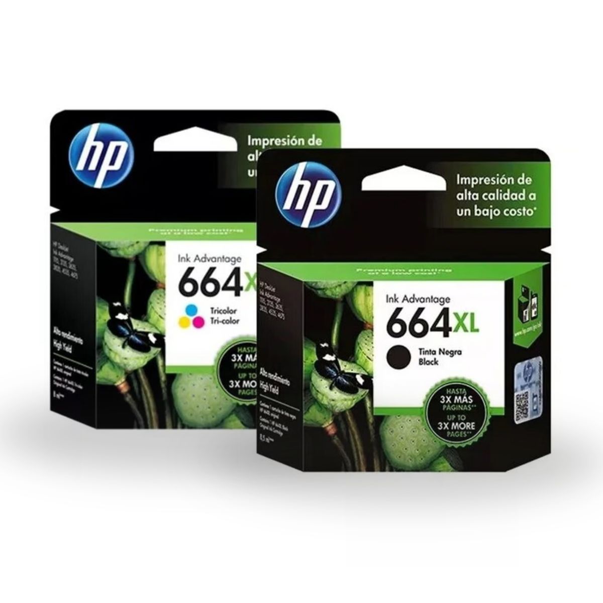 HP - Kit Tinta HP 664XL Negro Tricolor