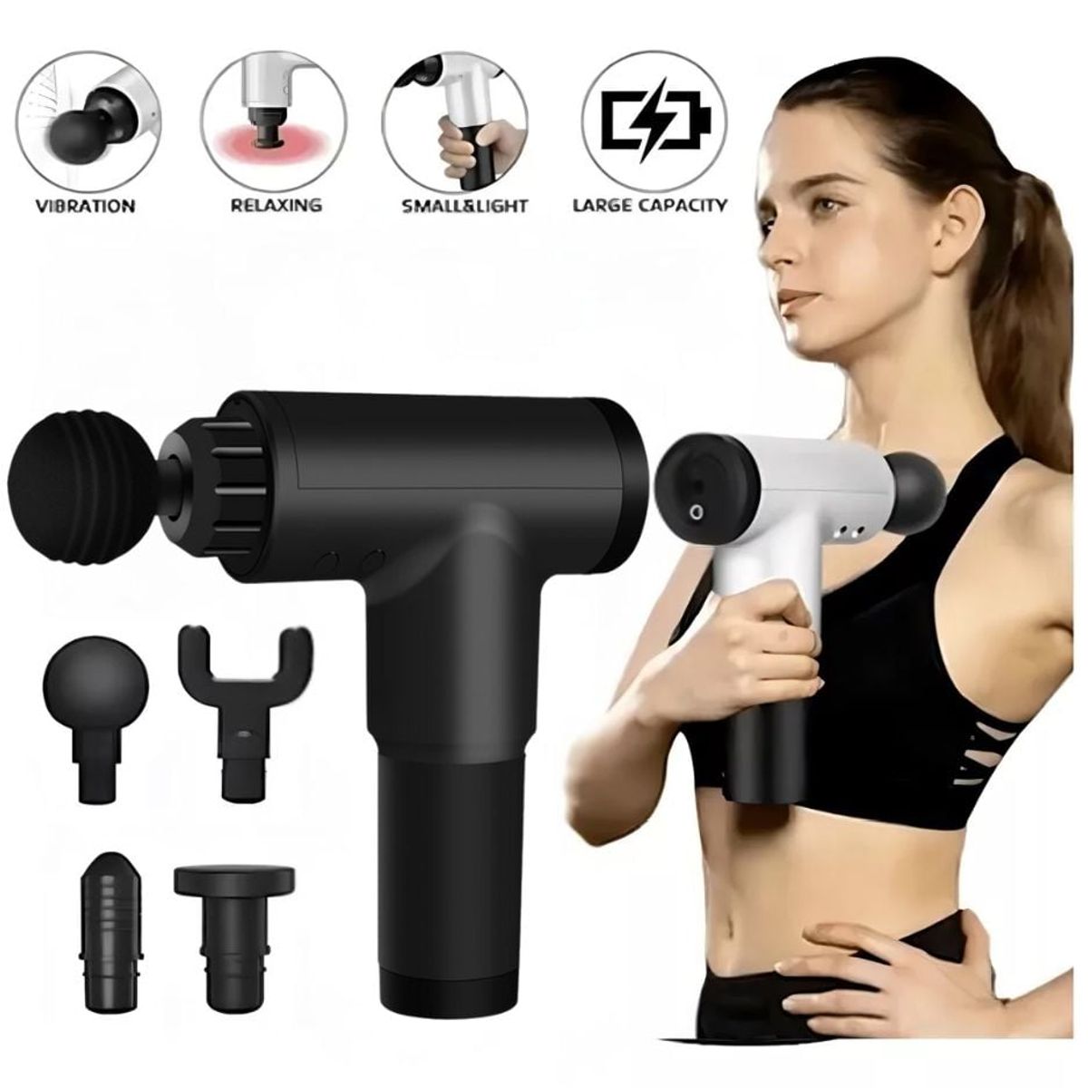 OEM - Masajeador Muscular Pistola 7 velocidades para aliviar el dolor