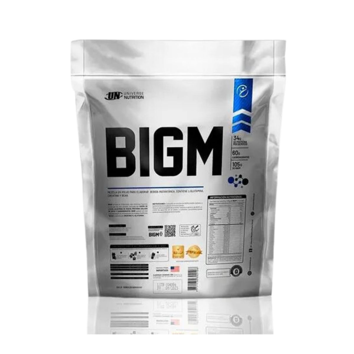 UNIVERSE NUTRITION - Proteína BIGM 5kg Chocolate + Straps de regalo