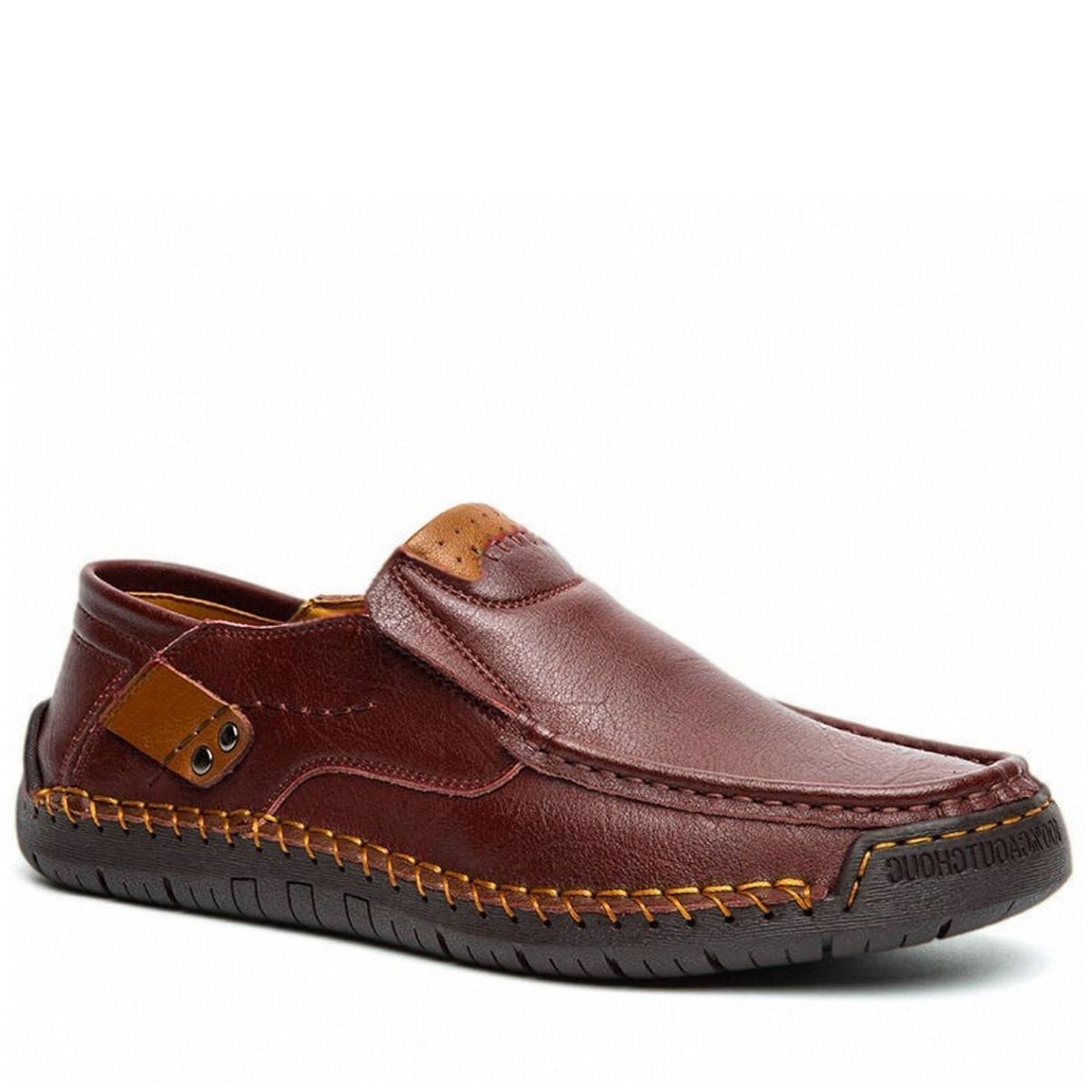 RINODERINA - Mocasines Casuales Zapatos Hombre Cosidos A Mano