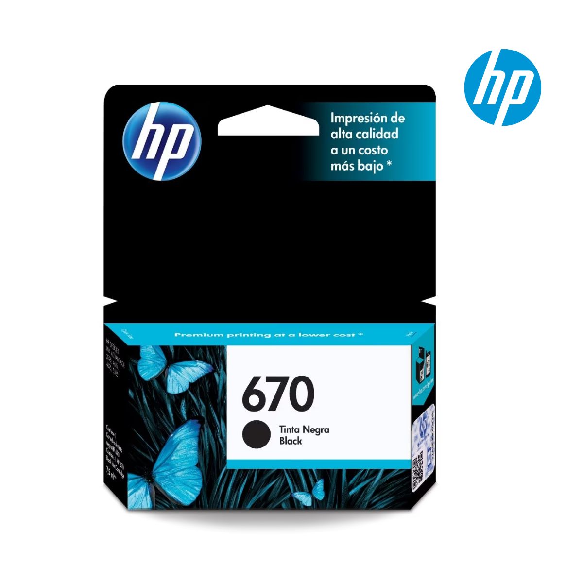 HP - Cartucho HP 670 Negro CZ113AL original