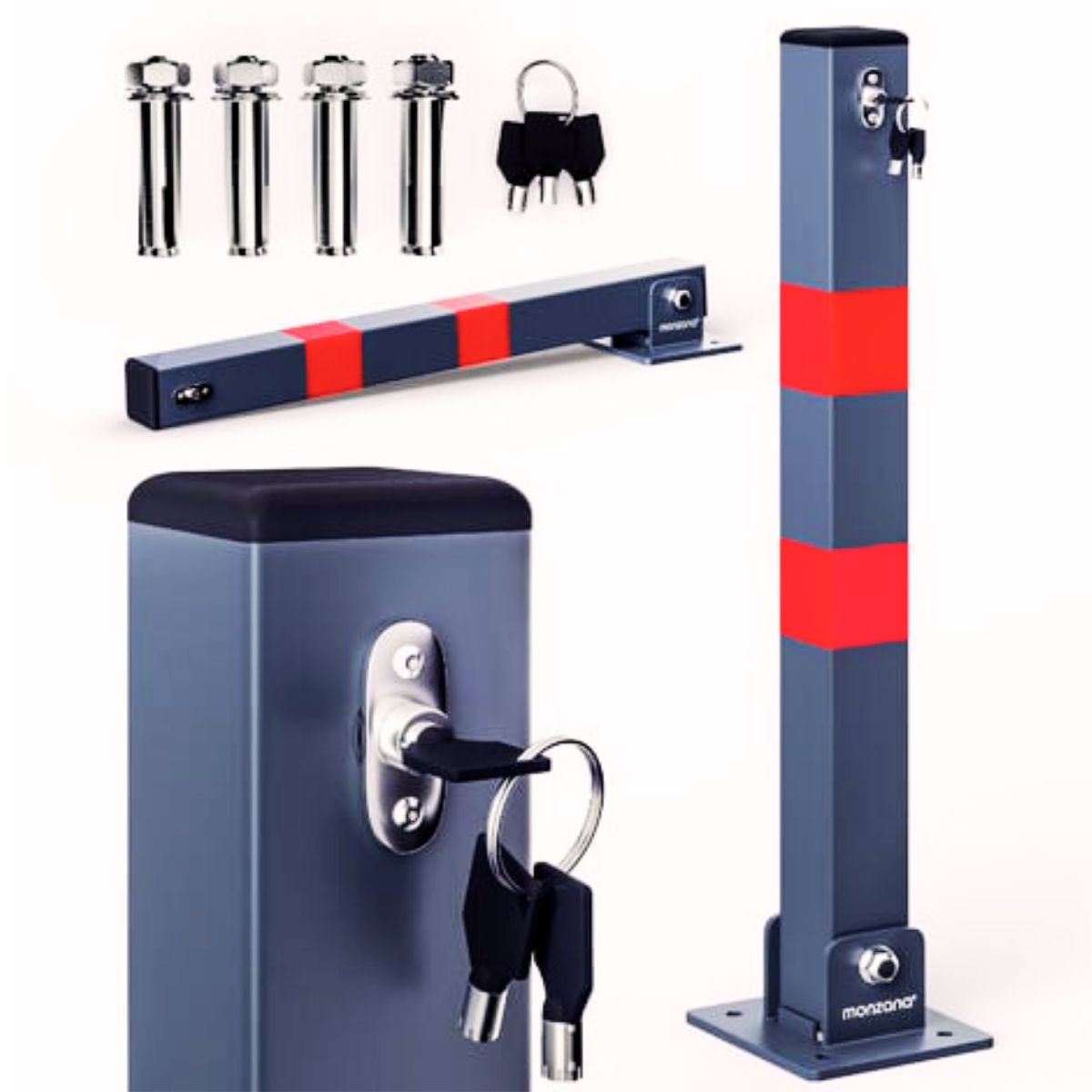 QRUBBER - Barrera De Protección Vertical 60cm Alto QRubber