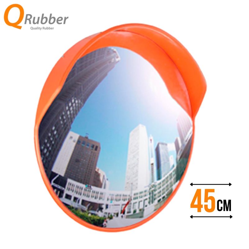 QRUBBER - Espejo Convexo Para Exterior 45cm QRubber