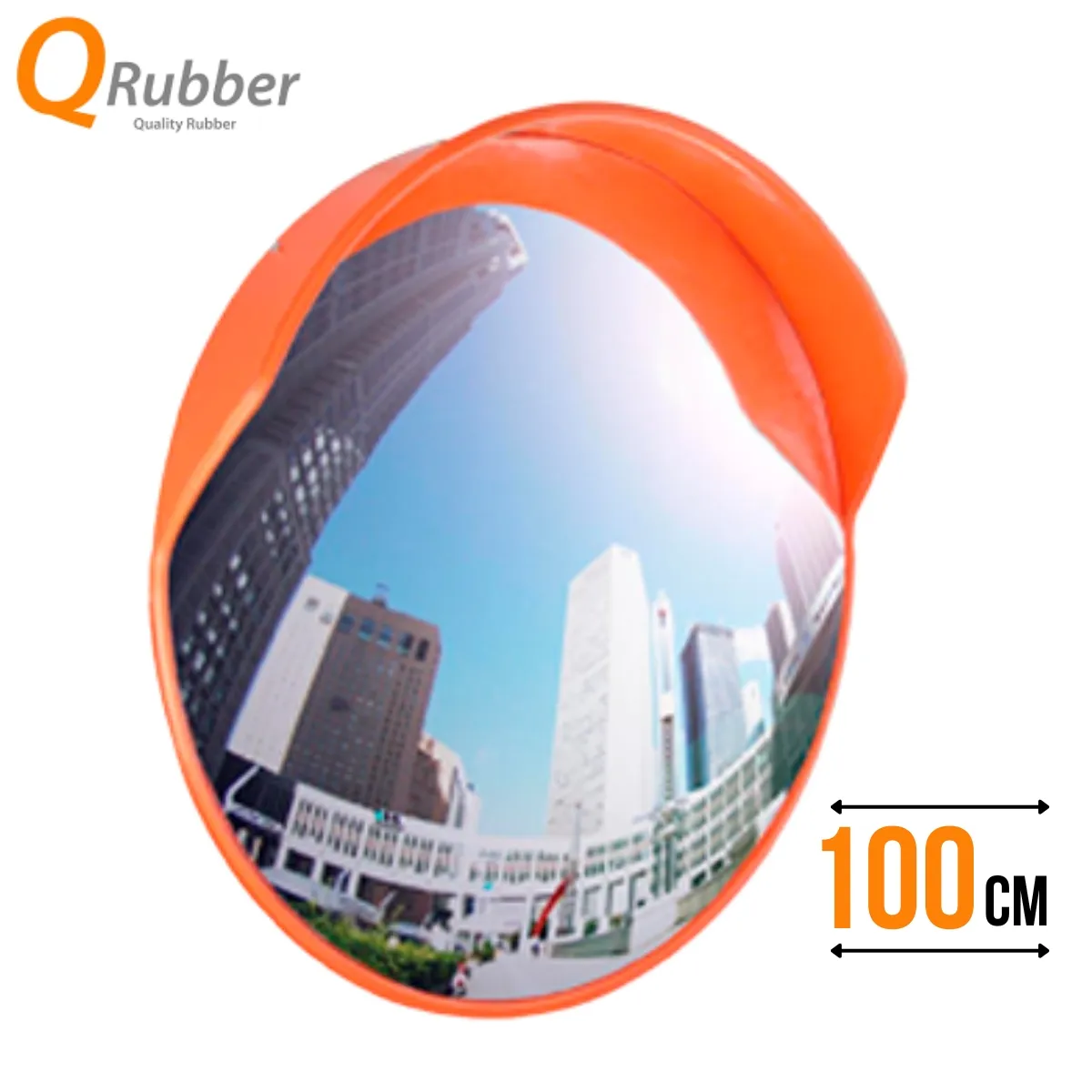 QRUBBER - Espejo Convexo Para Exterior 100cm QRubber