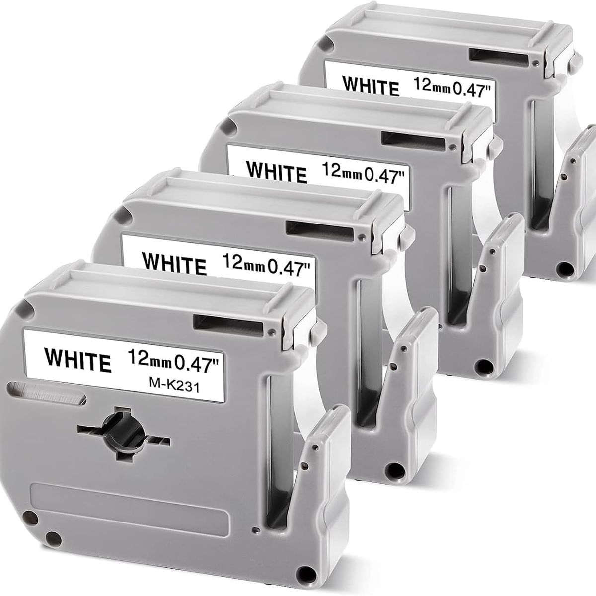BROTHER - CINTA BROTHER COMPATIBLE M-K231 NEGRO SOBRE BLANCO