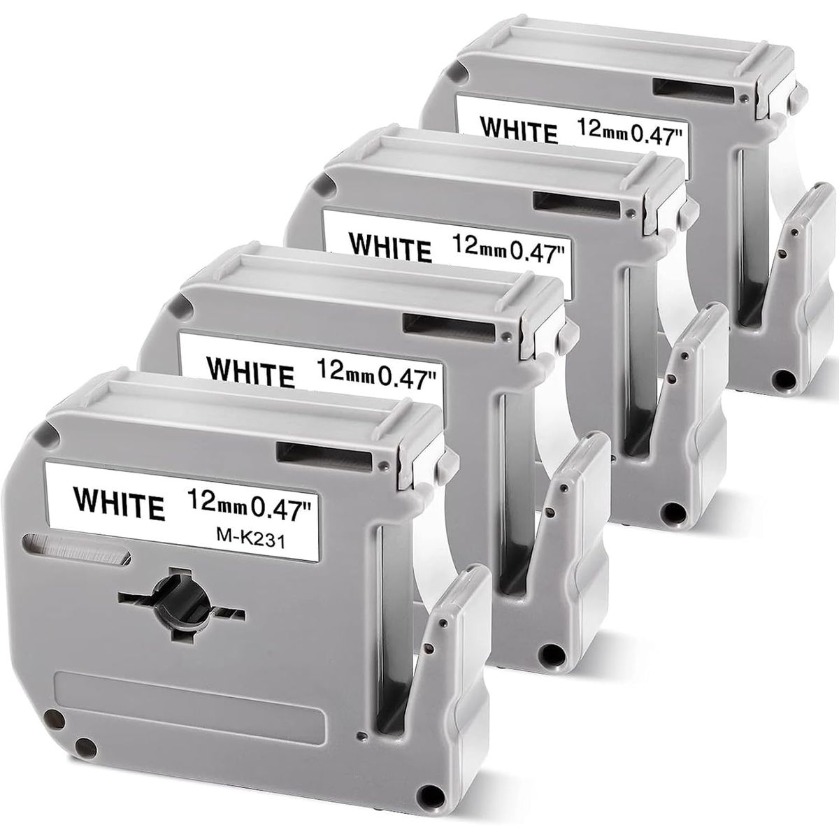 BROTHER - CINTA BROTHER COMPATIBLE M-K231 NEGRO SOBRE BLANCO