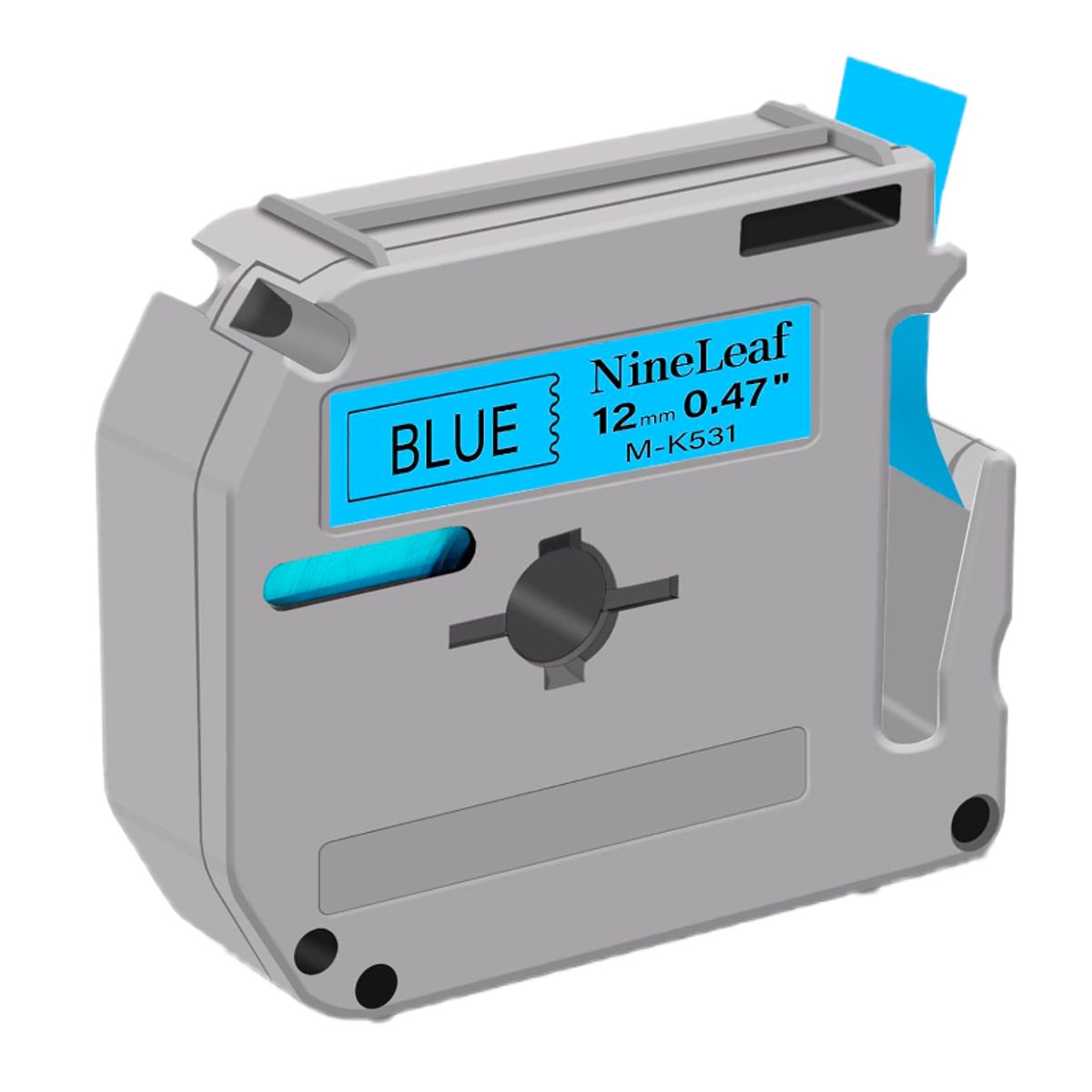 BROTHER - CINTA BROTHER COMPATIBLE M-K531 NEGRO SOBRE AZUL METALICO
