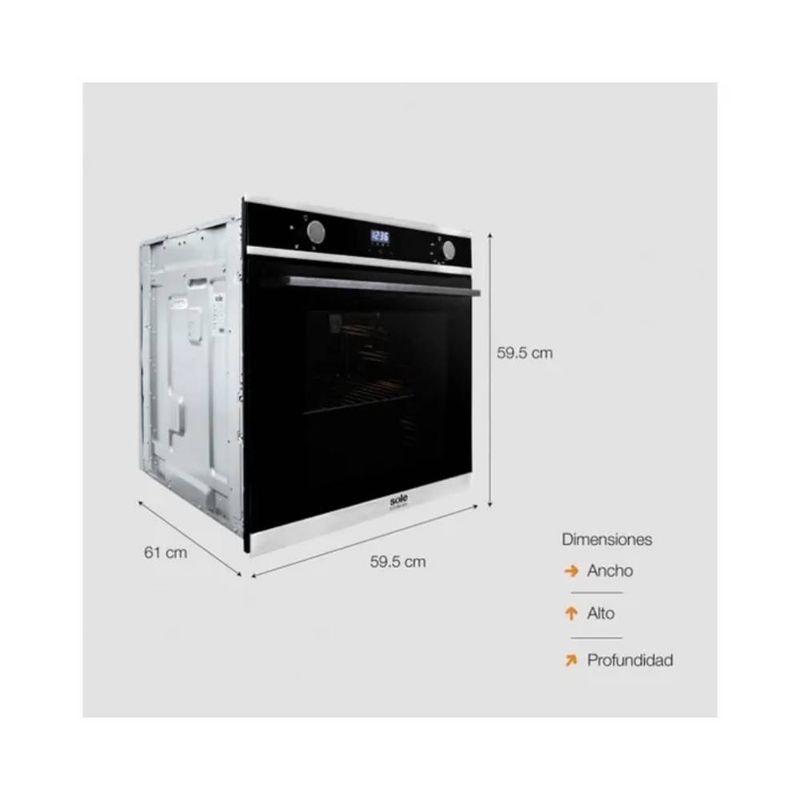 SOLE - Horno a Gas Empotrable Sole SOLHO018 70L