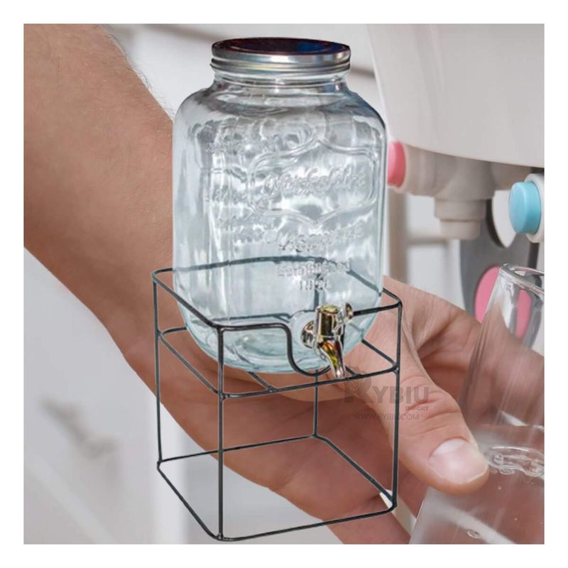 GENERICO - Recipiente Estilizado de Vidrio para 5L Y+Gift MiniAgenda