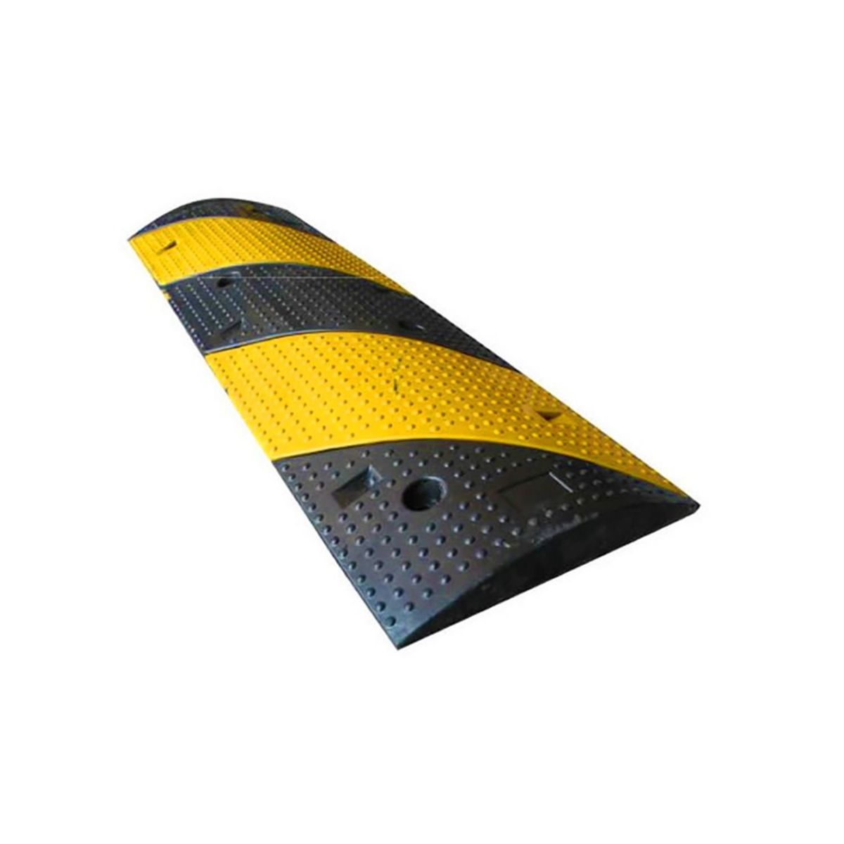 QRUBBER - Rompemuelle Negro  Amarillo 100cm x 30cm x 5cm QRubber